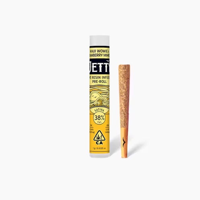 Photograph of product: Maui Wowie x Strawberry Mimosa Live Resin Infused Preroll 1g - 