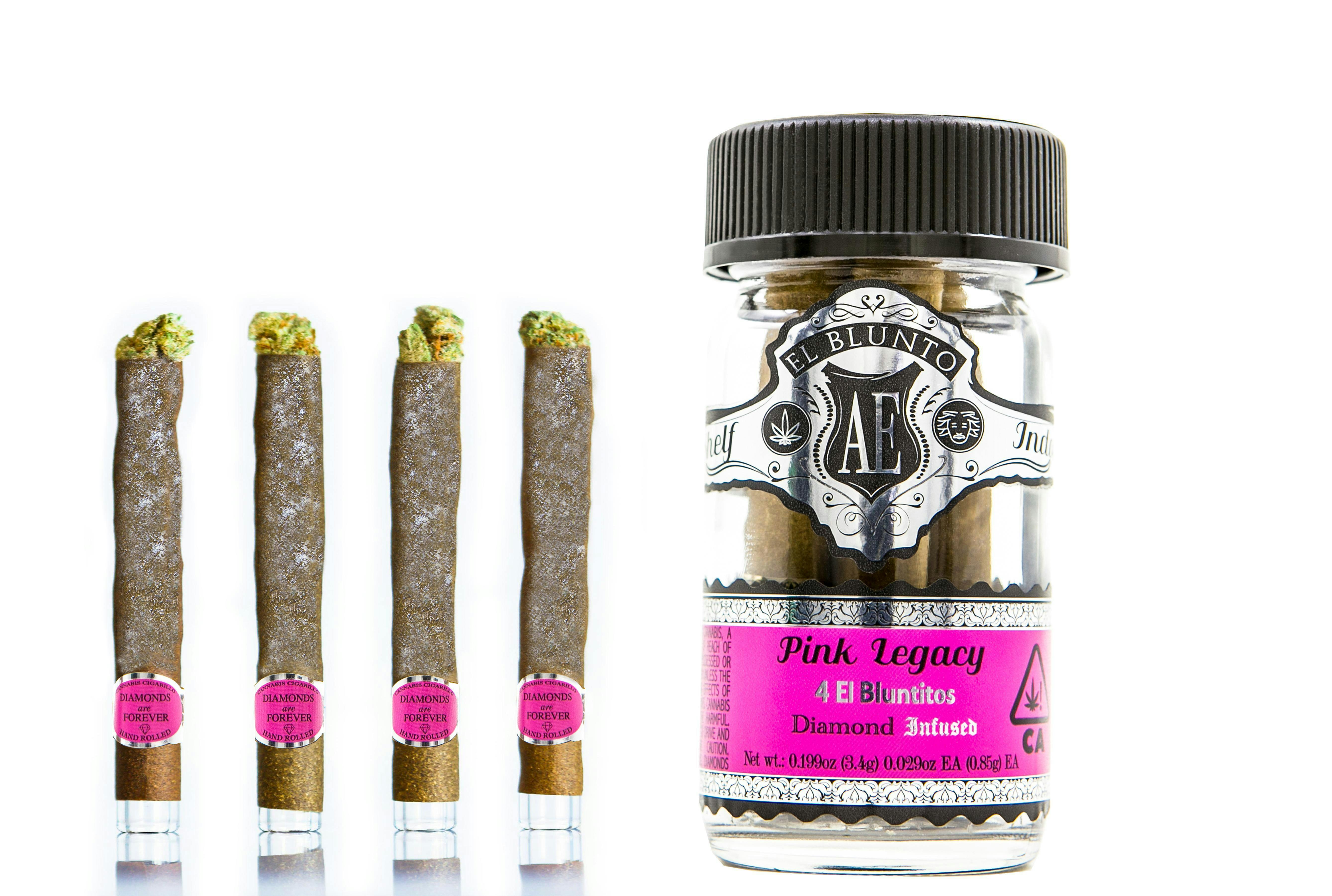 Photograph of product: EL BLUNTO - EL BLUNTITO - BLUNT INFUSED au chocolat - 0.85G - 4PK - PINK LEGACY - Oui'd