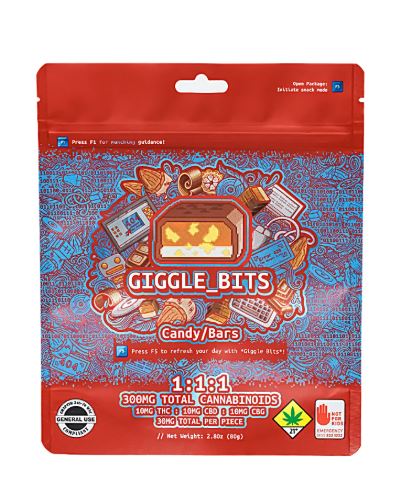 Photograph of product: Giggle Bites 1:1:1 TH-oui/CBD/CBG