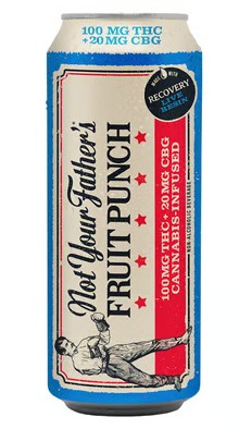 Photograph of product: NOT YOUR FATHERS LIVE RESIN FRUIT PUNCH 5:1 TH-oui:CBG HYBRID 100MG