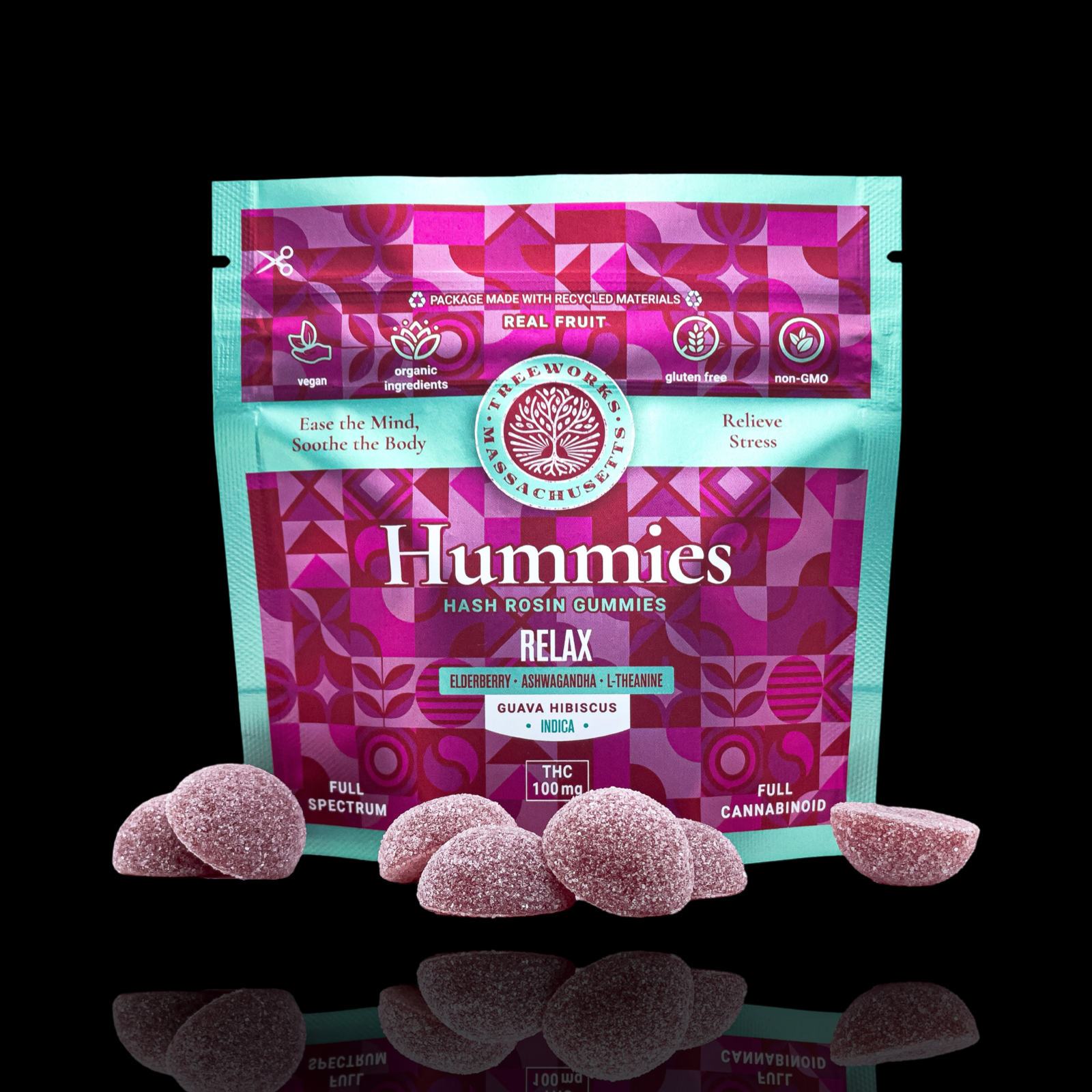Photograph of product: Wild Berry "Sleep" au chocolat Rosin Hummies 10 Pk by Treeworks