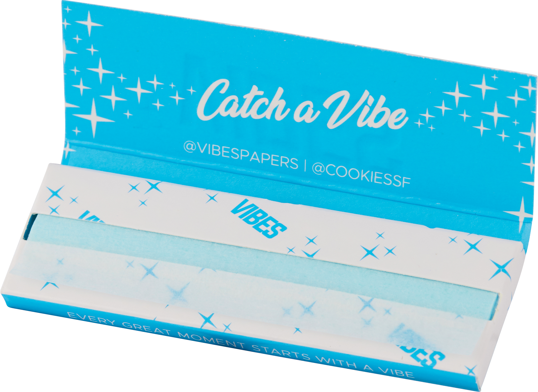Photograph of product: VIBES x Cookies -- Ultra Thin  Blue | 1.25 Rolling Papers