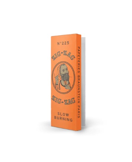 Photograph of product: Zig Zag | Orange 1 1/4 Gummed Slow Burn | 32 pages