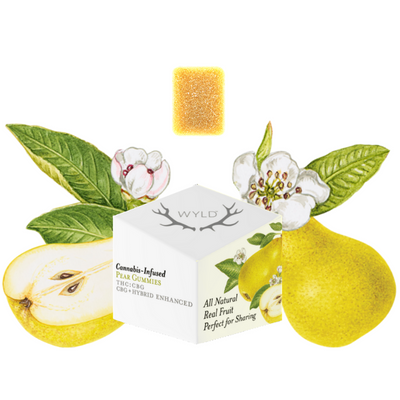 Photograph of product: Pear - 1:1 (TH-oui/CBG) | Gummy 10-Pack