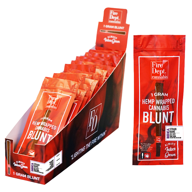 Photograph of product: Fire Dept > Blunt 1g > Gary Payton