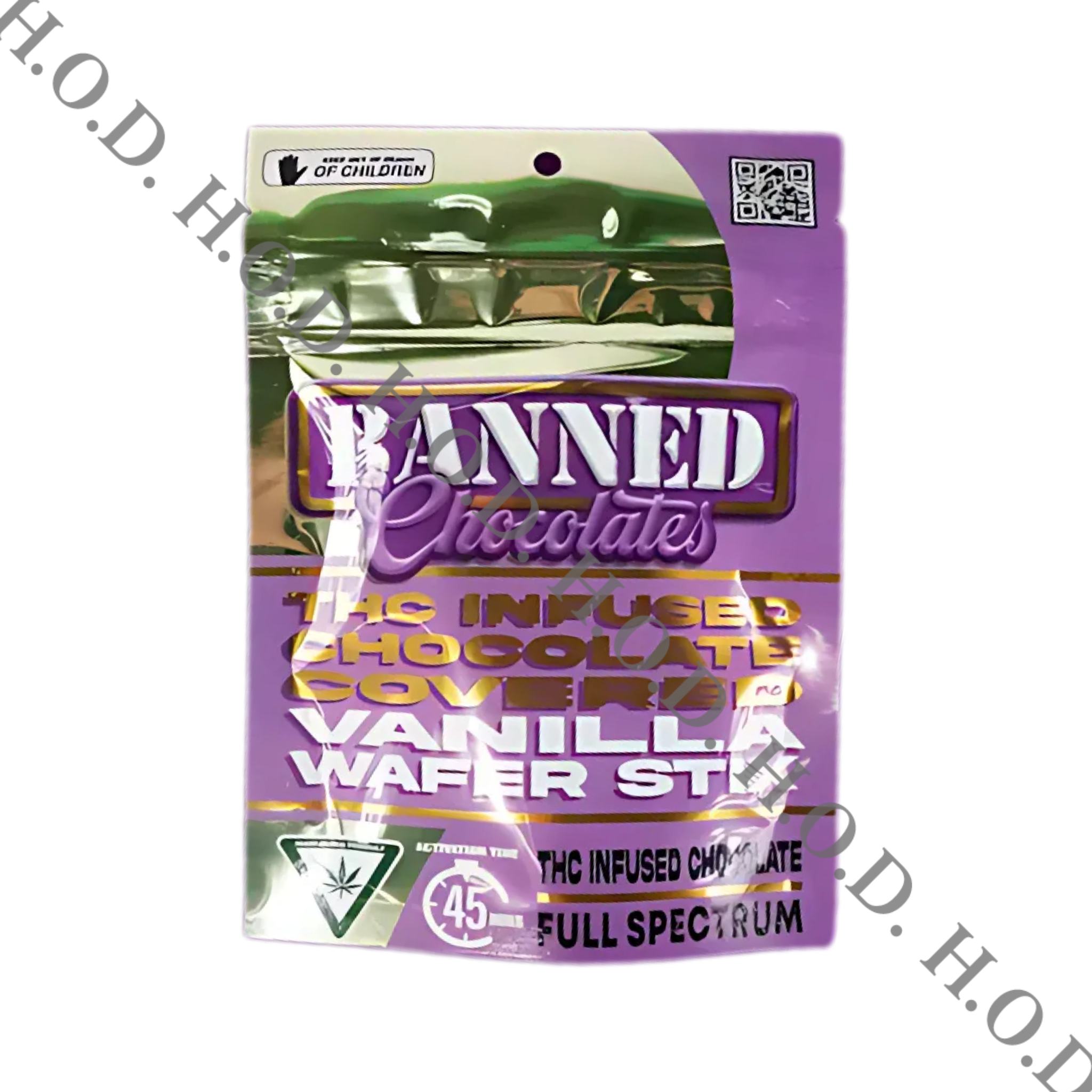Photograph of product: Banned Chocolate Covered Vanilla Wafer Stix 200mg
