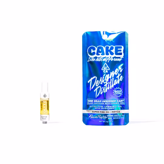 Photograph of Product: Cake | Super Pink OG - 1g - Indica- Cartridge