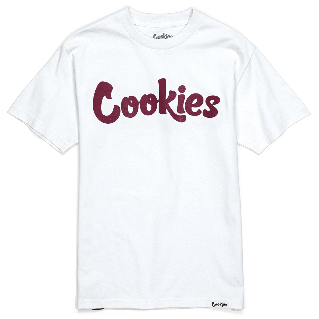 Photograph of product: Cookies: Original Tee | White with Red Print