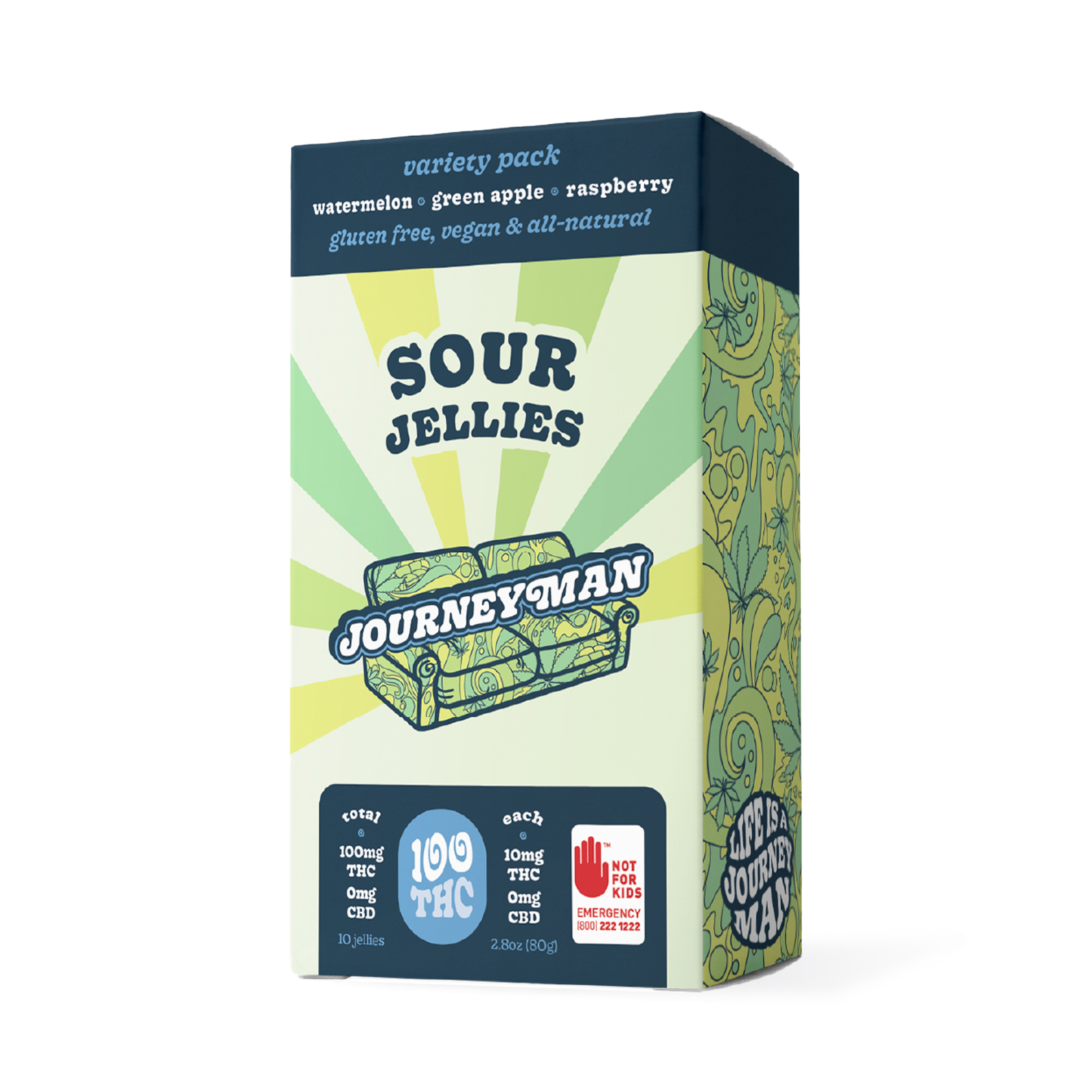 Photograph of product: Sour Jellies (100mg TH-oui)