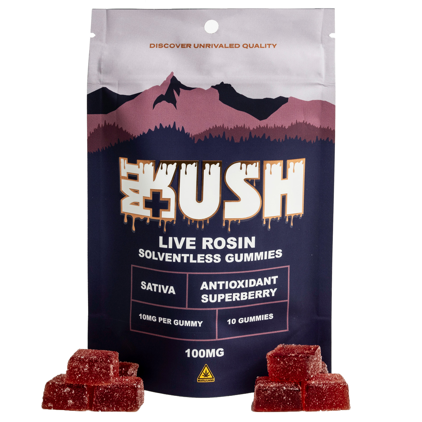 Photograph of product: Live Rosin Gummies | Superberry Oui'd | 10pk