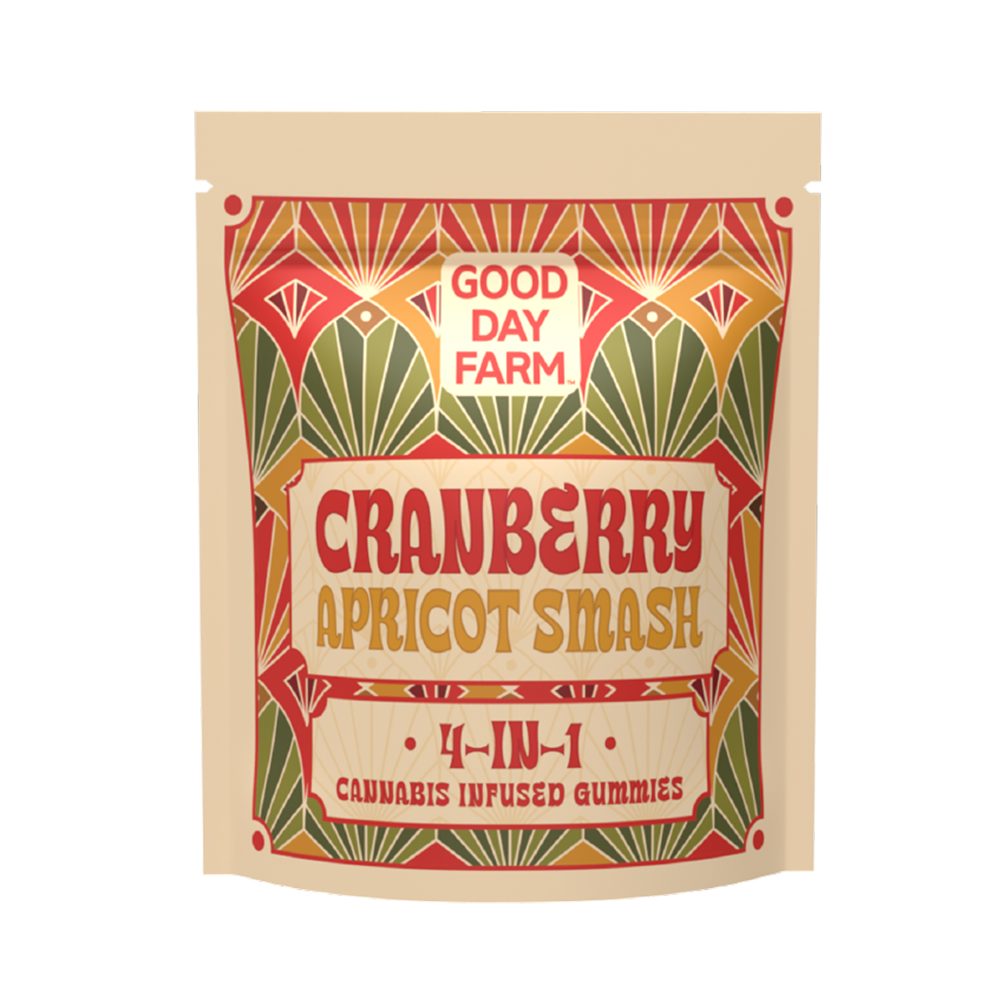 Photograph of product: GDF: Multi-Dose Gummies | Cranberry Apricot Smash | 400mg | 10pk