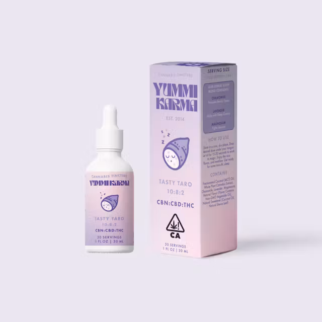 Photograph of product: Yummi Karma | Tincture 30mL | 10:8:2 Tasty Taro