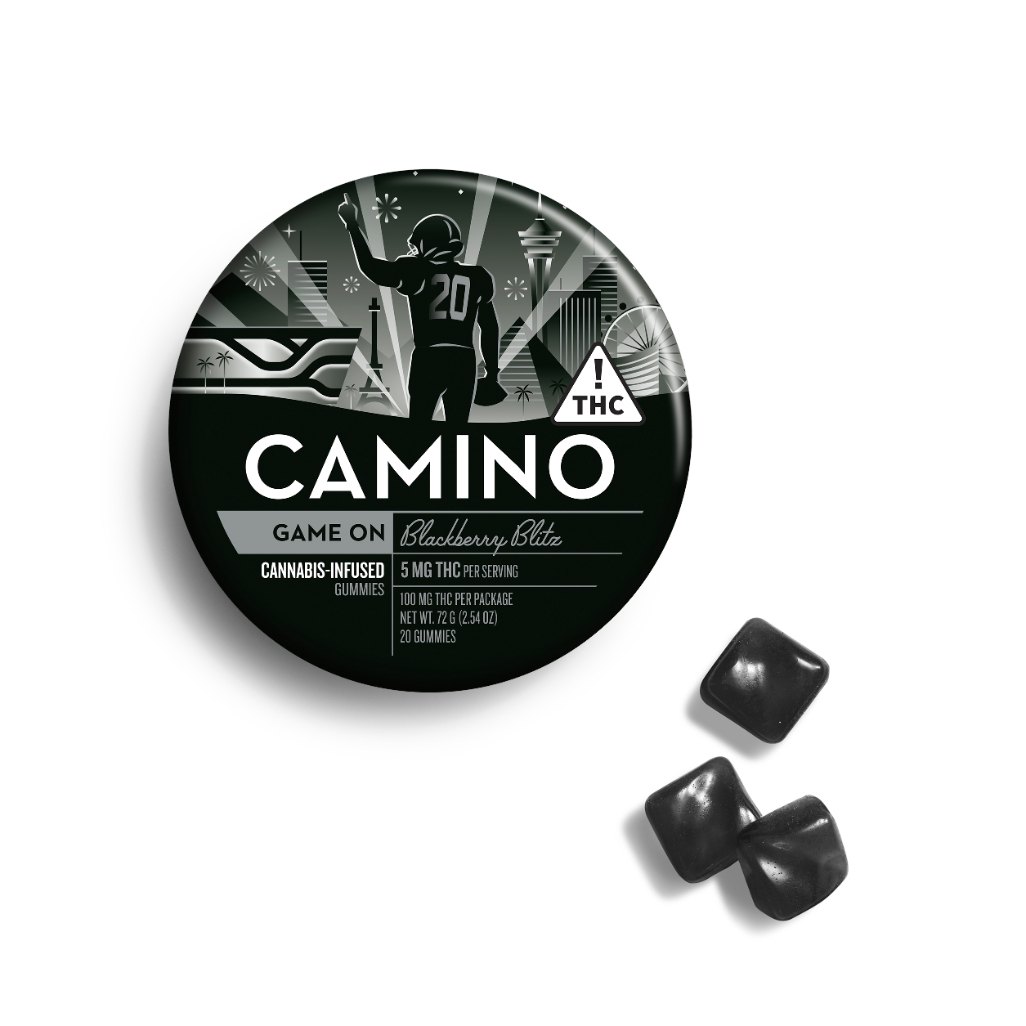 Photograph of product: Blackberry Blitz Camino Gummies 100mg {517}