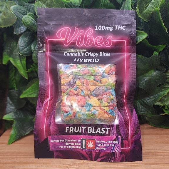 Photograph of product: Fruit Blast - 100mg TH-oui Uplifting Oui'd Crispy - Vibes