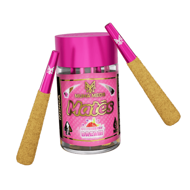 Photograph of product: Mates Strawberry Dream Infused Pre-rolls 5pc 3g - Sales Floor