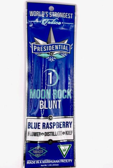 Photograph of product: Presidential - Moon Rock Infused Blunt - Blue Raspberry