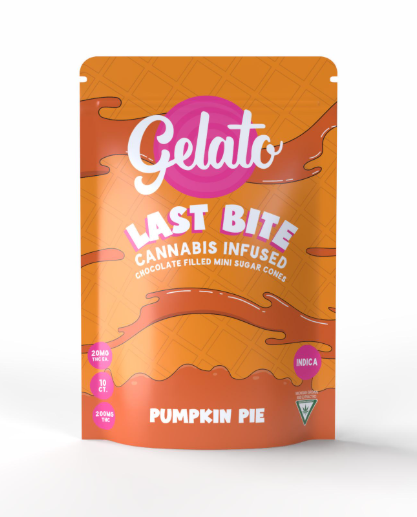 Photograph of product: Pumpkin Last Bite Cones | Gelato
