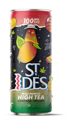 Photograph of product: ST IDES MAUI MANGO HIGH TEA HYBRID 100MG