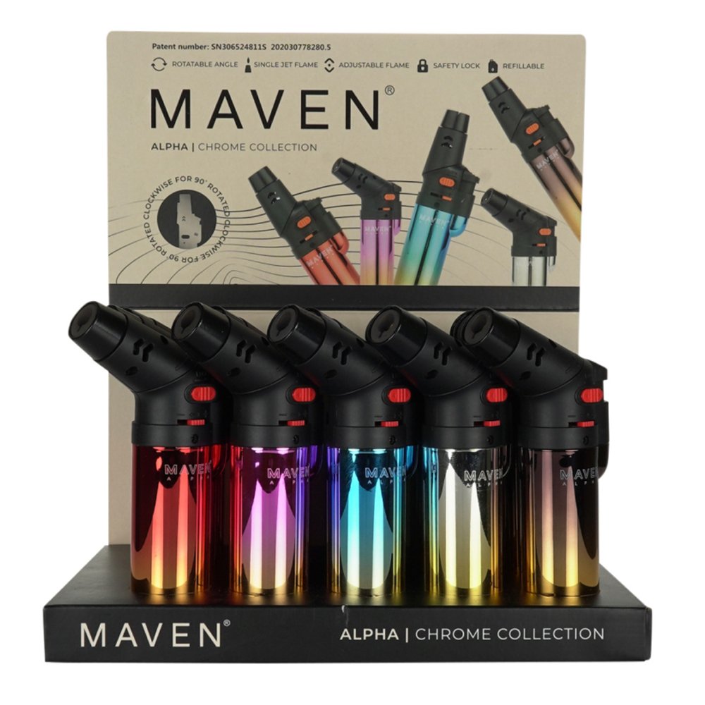 Photograph of product: Maven Alpha Torch - Assorted Chrome