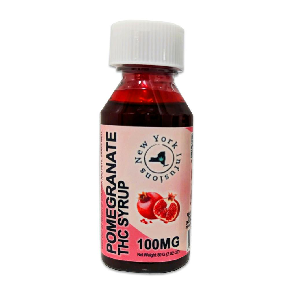Photograph of product: New York Infusions - TH-oui Syrup - Pomegranate - 100mg