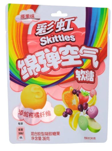 Photograph of product: Exotic Skittles - Original Cloud Gummies (China)