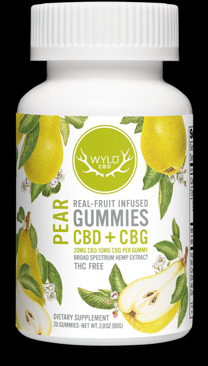 Photograph of product: 2:1 CBG:CBD Pear | Gummies 10PK | 200mg