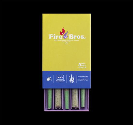 Photograph of product: Fire Bros. | Cough Trop | Pre-roll Pack | DOH | 5 x .5g