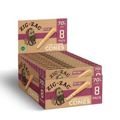 Photograph of product: LuvBuds - Zig Zag - Mini Unbleached Cones