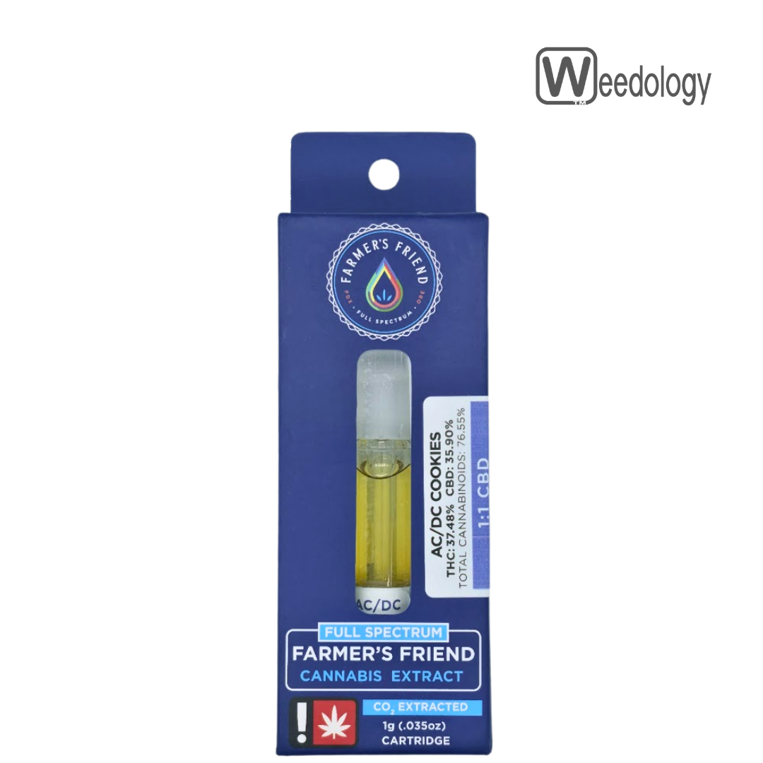 Photograph of Product: Farmer's Friend 1g CBD AC/DC COOKIES FSE Vape