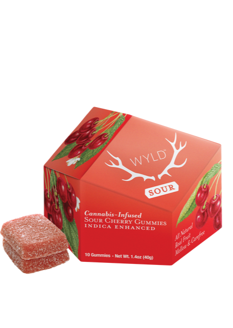Photograph of product: Wyld Gummies: Sour Cherry Oui'd