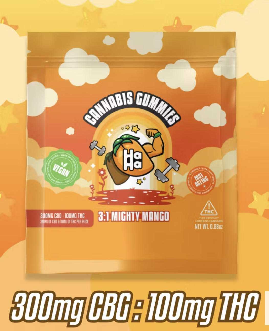 Photograph of product: Mighty Mango | 3cbg:1thc |