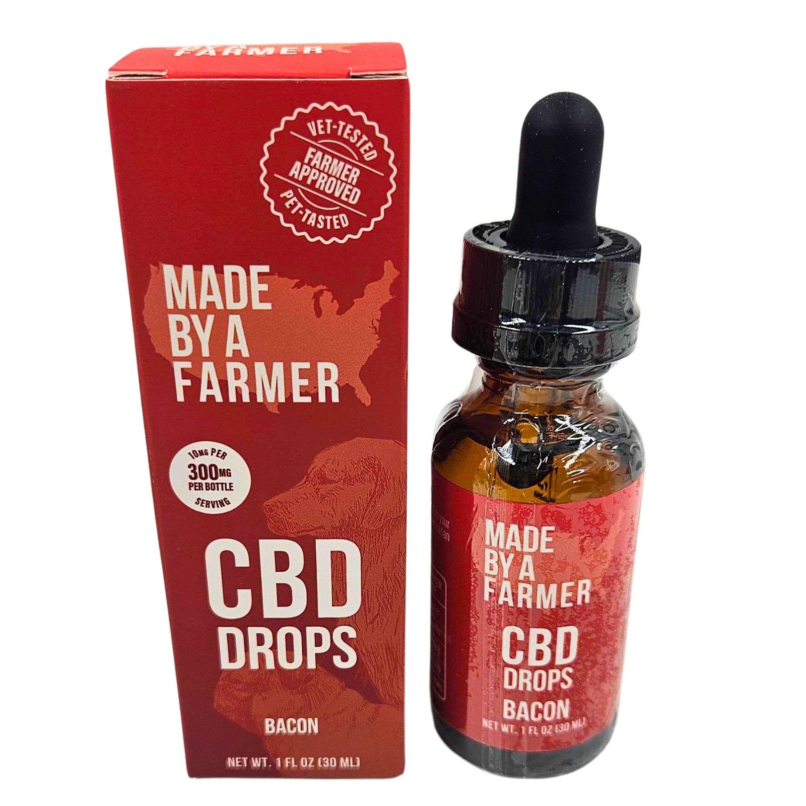 Photograph of Product: MADE BY A FARMER | CBD | Pet Tincture | Bacon Flavor | 300mg