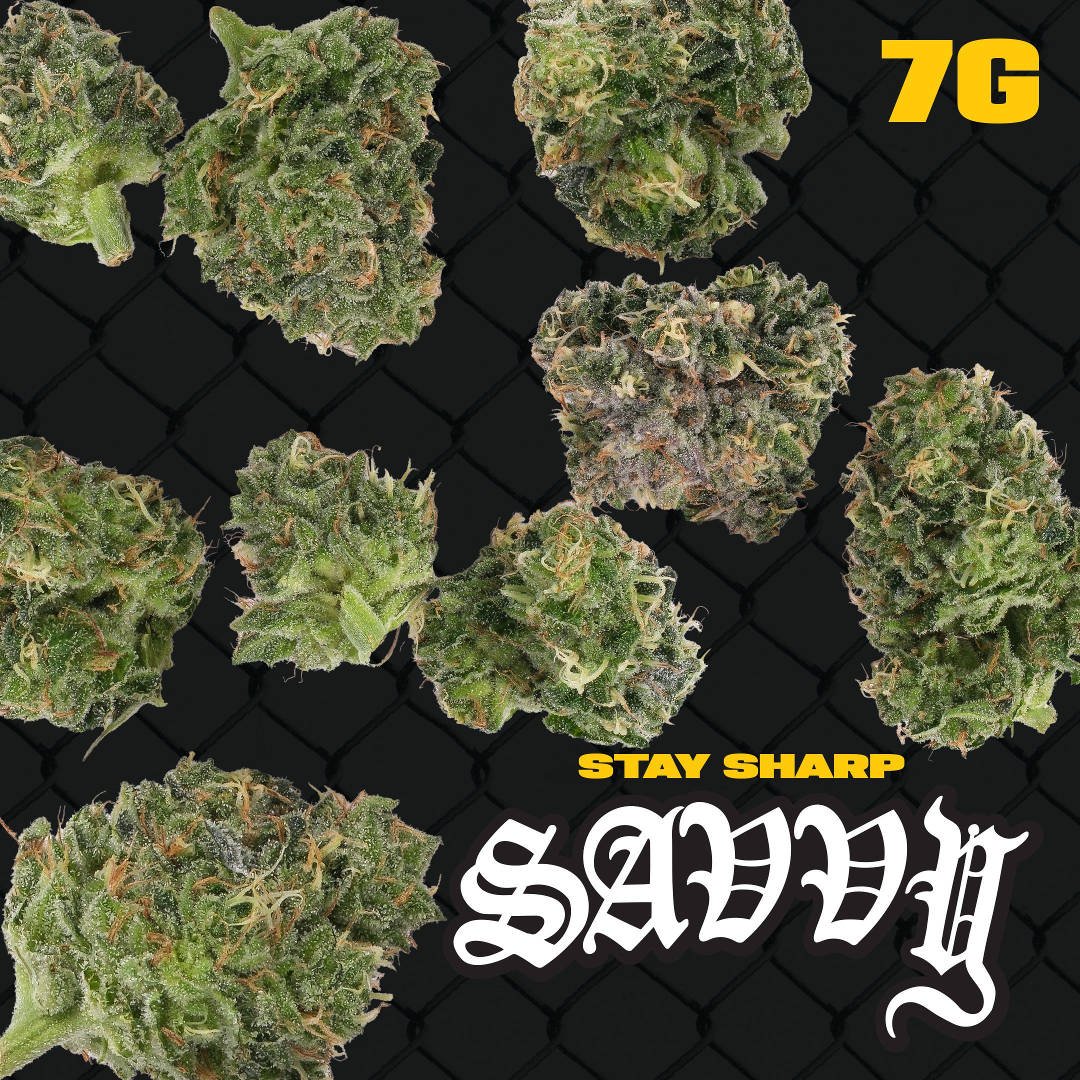 Photograph of product: CTPharma Savvy Hazy Girl Small Flower 17.54% (H) 7g - 25575