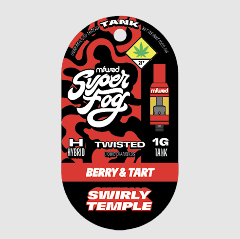 Photograph of product: Super Fog - Twisted - Swirly Temple - Cartridge