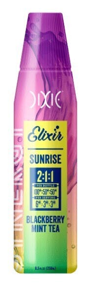 Photograph of product: Dixie Synergy Elixir - Sunrise Tea (100mgTH-oui/50mgCBD/50mgCBG)