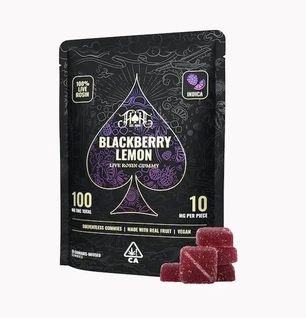Photograph of product: Blackberry Lemon Live Rosin Gummies - Edible