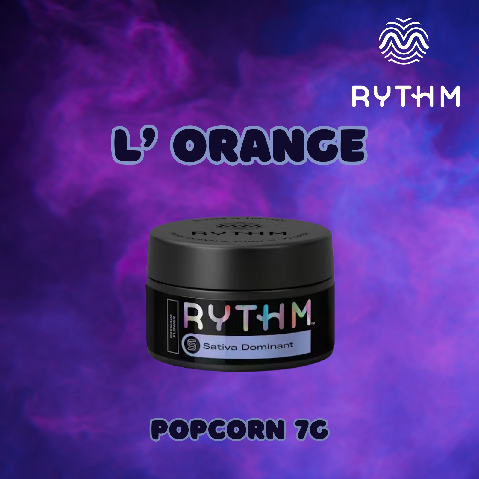 Photograph of product: Rythm Popcorn | L'Orange | 7g (Oui'd Dominant)