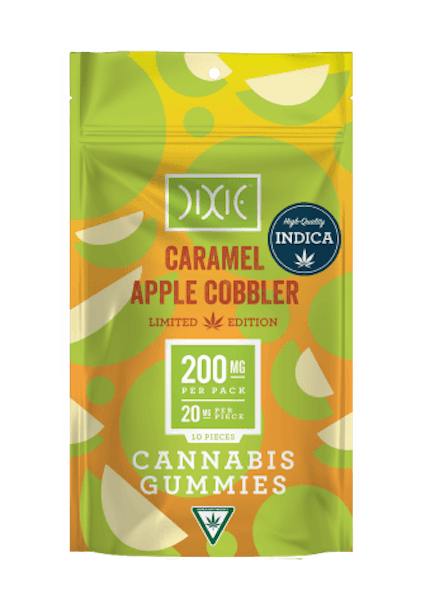 Photograph of product: Dixie | 200mg Gummy | Caramel Apple Cobler