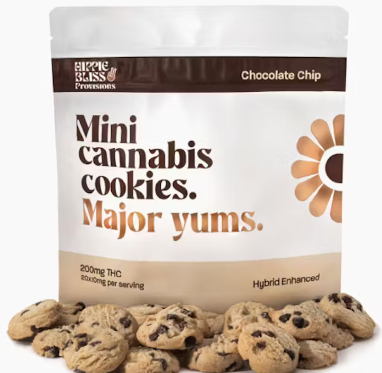 Photograph of product: HIPPIE BLISS | 200MG COOKIES | CHOCOLATE CHIP