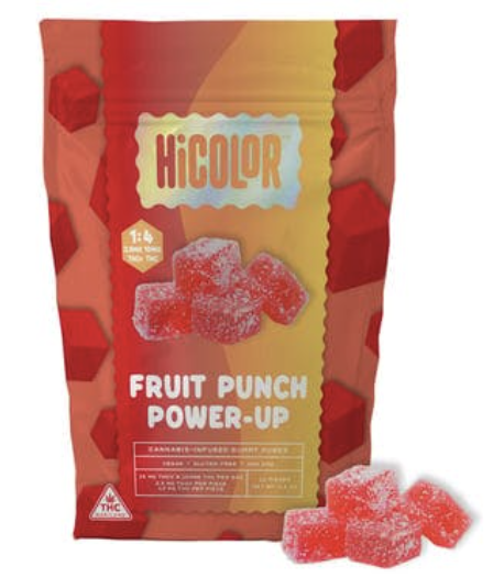 Photograph of product: Fruit Punch 1:4 (2.5mg TH-ouiV: 10mg TH-oui) "Power Up" Gummies || HiColor