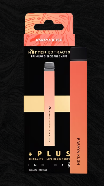 Photograph of product: Papaya Kush Plus Disposable - 1g