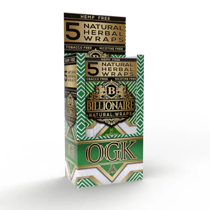 Photograph of product: OGK 5pk Billionaire Tea Leaf Herbal Wraps