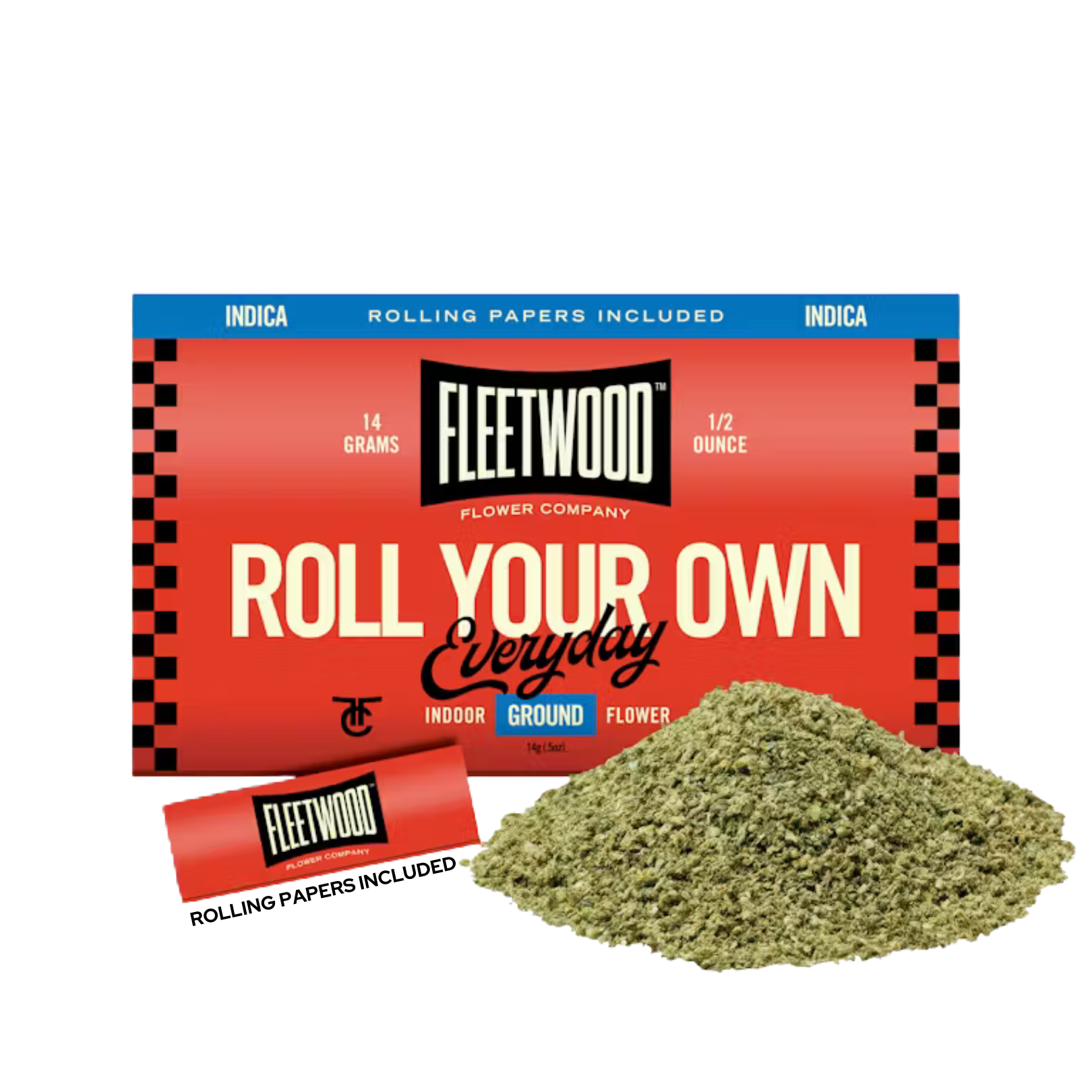 Photograph of product: ALIEN OG X GARLIC COOKIES (PRE-GROUND FLOWER + ROLLING PAPERS) - 14g