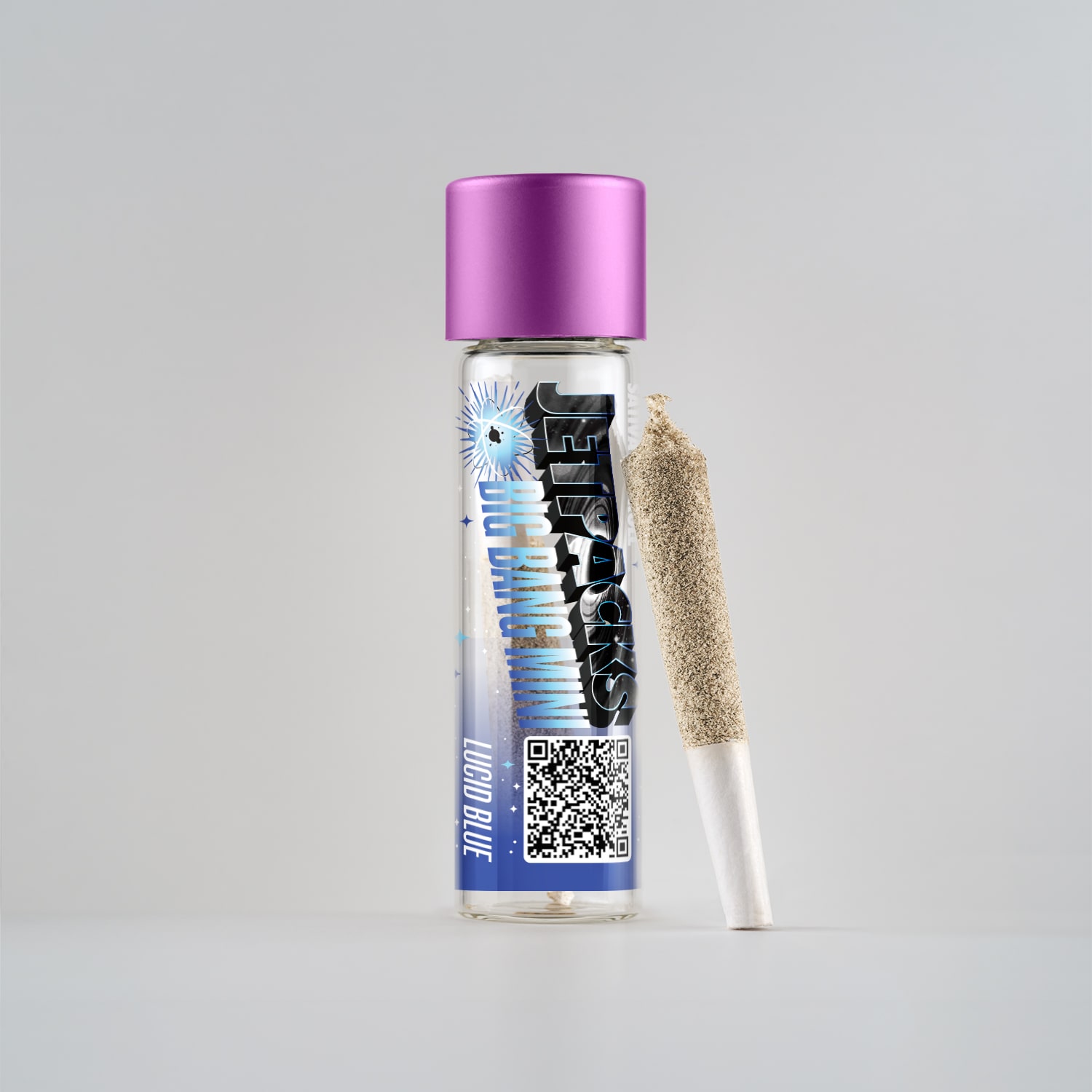Photograph of product: Jetpacks | Lucid Blue Big Bang Infused Pre-Roll