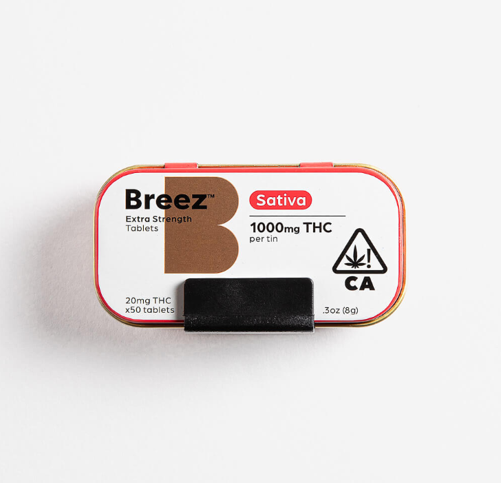 Photograph of product: Breez Extra-Strength Tablets Oui'd (50x20mg) 1000mg