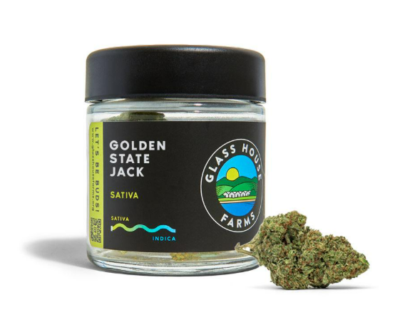 Photograph of product: Glass House Farms Golden State Jack Sativa - 7g