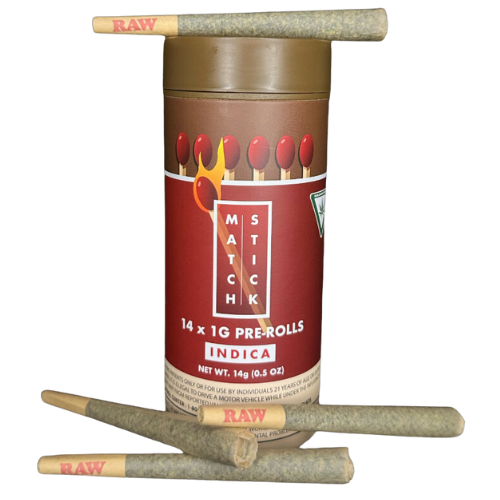 Photograph of product: Thunder Canna Banana Mintz Oui'd (Matchstick) Pre-Rolls 14 Pack