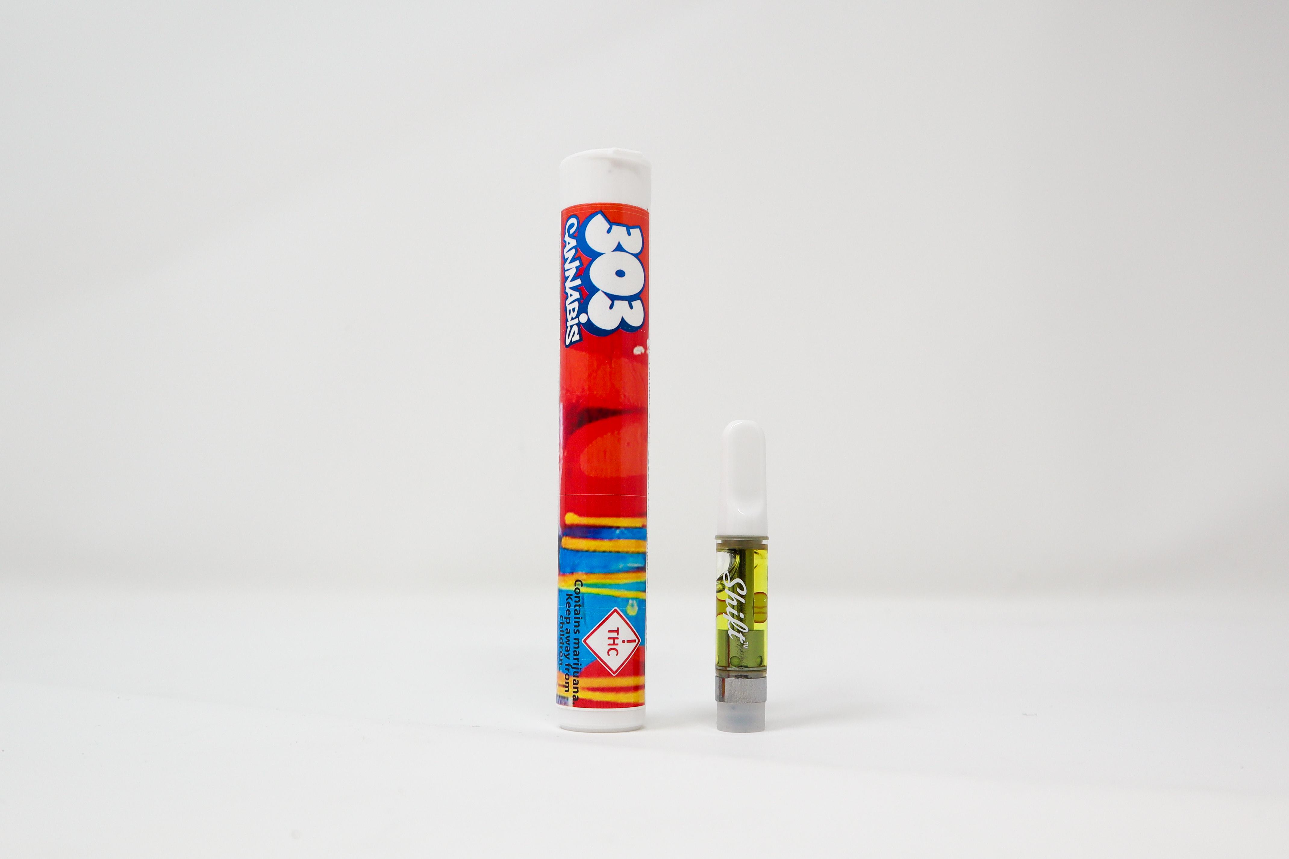 Photograph of product: BLUE ZKITTLES - DISTILLATE CART - 1G