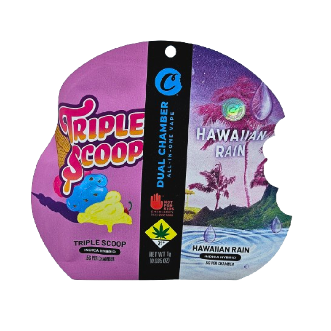 Photograph of product: Triple Scoop x Hawaiian Rain Disposable Cartridge | 1g
