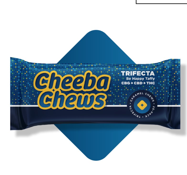 Photograph of product: Cheeba Chews | Taffy Edibles | Trifecta Caramel 1:1:1
